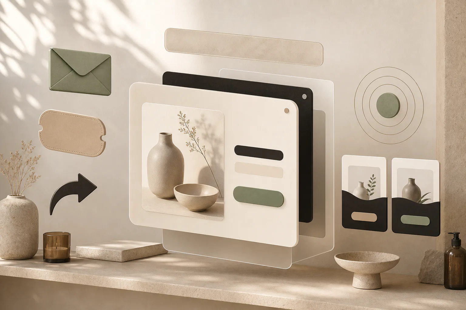 Abstract ecommerce popup dashboard